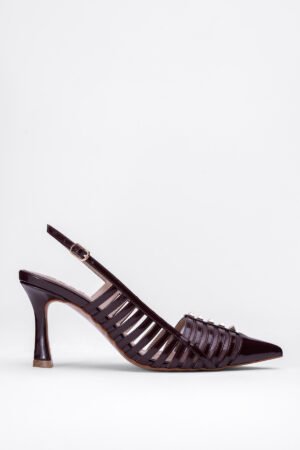 Mary Rugan Gold Zımba Detaylı Topuklu Ayakkabı