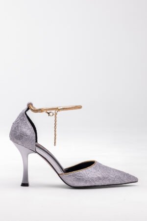 Mary Göz Alıcı Taşlı Kadın Topuklu Ayakkabı