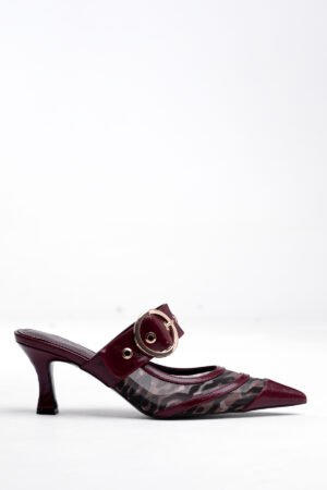 Alternative view of Mary Leopard Dokulu Tokalı Topuklu Ayakkabı