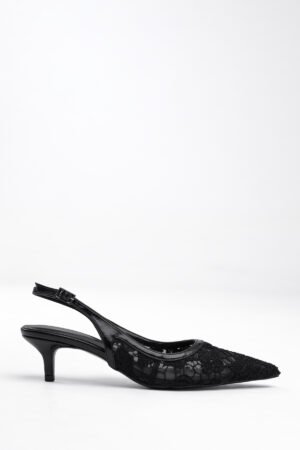 Alternative view of Mary Elegance Noire Dantel Ayakkabı