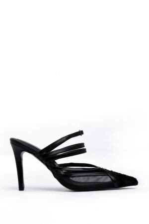 Alternative view of Mary Tüy Detaylı Abiye Topuklu Ayakkabı