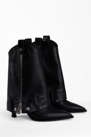 Mary Fermuarlı Western Tarzı Kadın Çizme